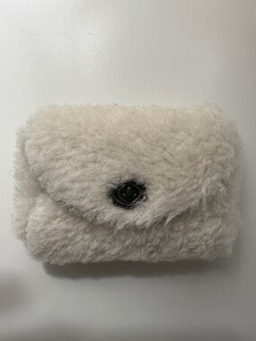 Coach Shearling Card Holder